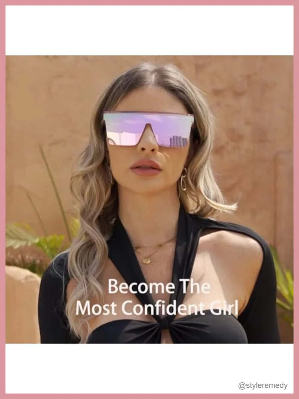 Oversized Square Flat Top Sunglasses for Women Men UV400